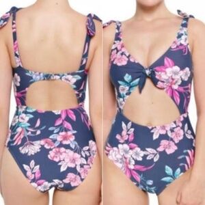 Arizona Jean Co Floral One Piece Bathing Suit Size XXL